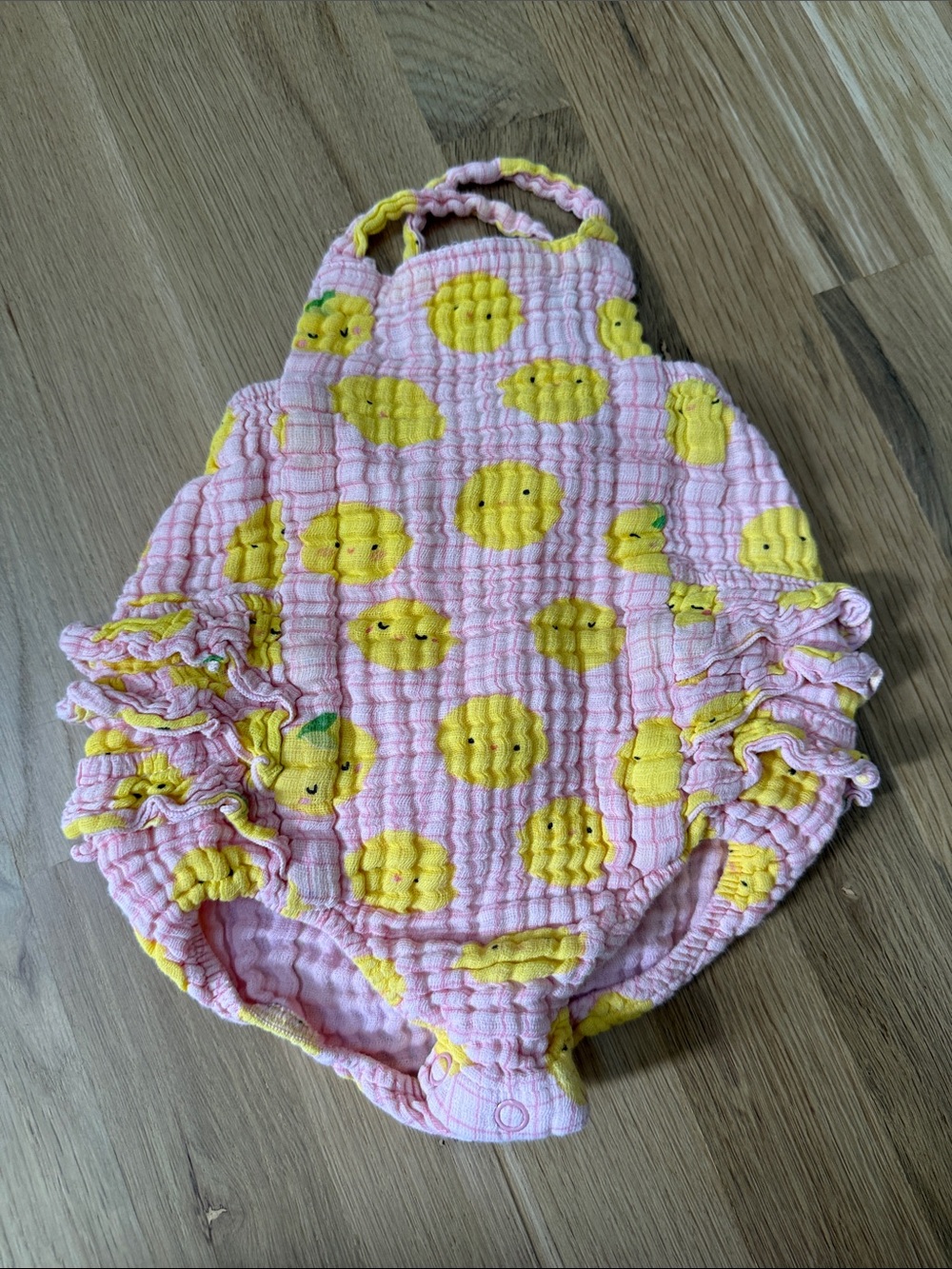 Angel Dear Pink and Yellow Sunny Ruffle Diaper Cover